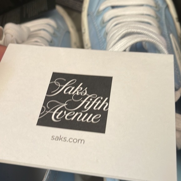 Prada Calzature Donna size 38.5 color baby blue bought from Saks Fifth Avenue - Picture 8 of 9